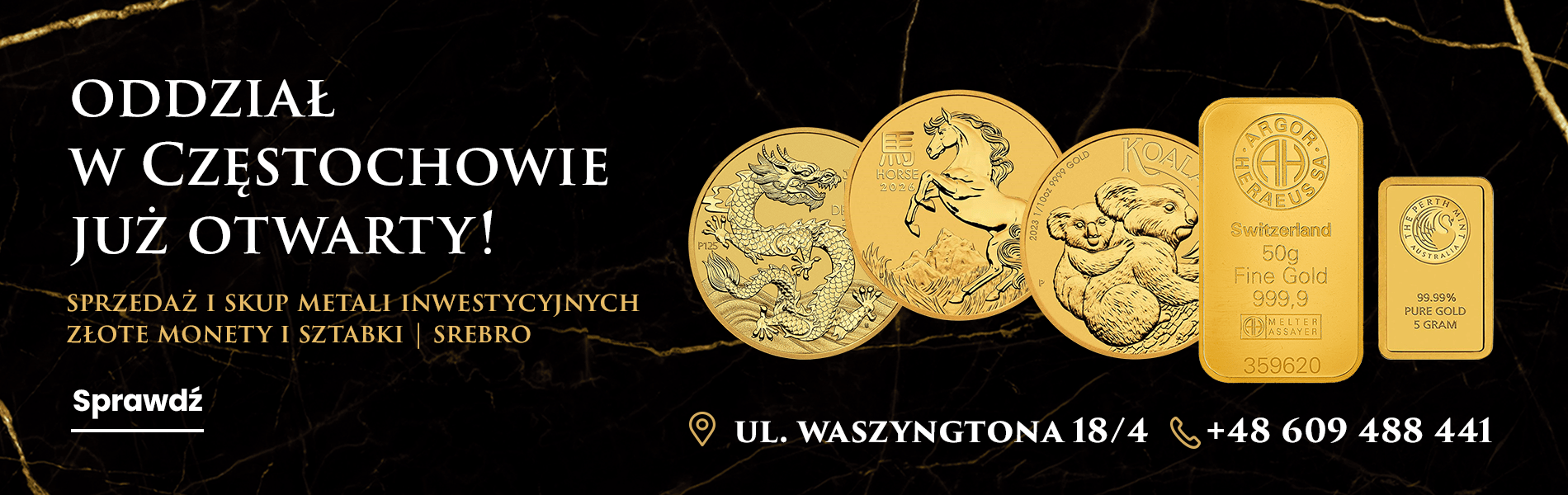 Nowy Oddział Mennicy Skarbowej w Częstochowie!